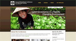 Desktop Screenshot of landandpoverty.com